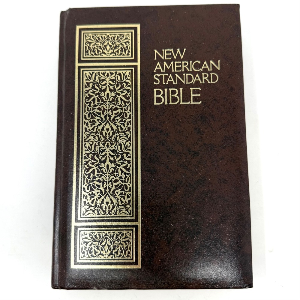 Thomas Nelson New American Standard Bible NASB Brown Gold Gilt Red Letter 762 BR